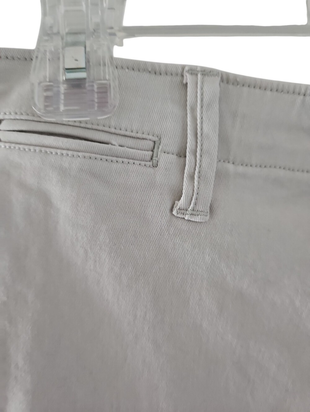 Land's End Classic 7" Chino Shorts Size 14 Khaki Stretch - Picture 8 of 11